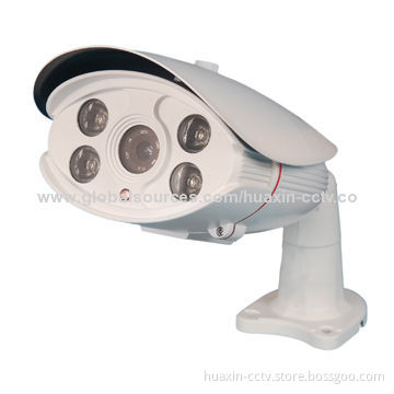 CCTV CMOS Camera, 4 Pieces of IR LEDs, 1,000TVL Resolution, 3-10W Power Consumption